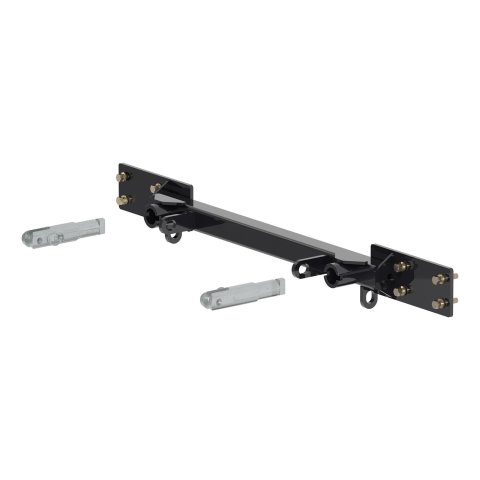 CURT Custom Tow Bar Base Plates 70142 Adapter Bracket, Plate, Steel, Black Powdercoated, Dodge, Kit