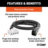 Curt Manufacturing Trailer Brake Controller Harnesses 51529 Control Wire Harness thumbnail 2