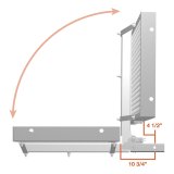 CURT Bolt-Together Cargo Carriers 18100 Holder, Receiver Mounted, Aluminum, Natural, 2 in. Square Folding Shank, 500 lbs. Capacity, Each thumbnail 7