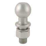 CURT Hitch Balls 40081 Ball, Stainless Steel, 1 7/8 in. Ball, 1 in. Diameter Shank, 2.125 in. Length Shank, 3,500 lbs., Each thumbnail 2