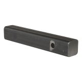 CURT Solid Steel Hitch Bars 49530 Receiver Ball Mount, Steel, Natural, 2 in. Square, 0 in. Drop, 0 in. Rise, 12.00 in. Length, Each thumbnail 2