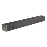 CURT Solid Steel Hitch Bars 49533 Receiver Ball Mount, Steel, Natural, 2 in. Square, 0 in. Drop, 0 in. Rise, 18.00 in. Length, Each thumbnail 1