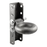 CURT Forged Alloy Lunette Eyes and Channels 48640 Eye, 12,000 lbs. GTW, 3 in. Eye Diameter, Mount Included, 11 3/4 in. Channel Height, Steel, Black, Kit thumbnail 1