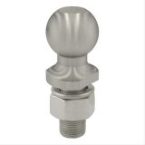 CURT Hitch Balls 40051 Ball, Stainless Steel, 1 7/8 in. Ball, 1 in. Diameter Shank, 2.125 in. Length Shank, 3,500 lbs., Each thumbnail 2