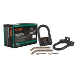 CURT Safety Chain Anchors 16000 Bracket, Steel, Black Powdercoated, Clevis Pin, Pair thumbnail 1