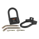 CURT Safety Chain Anchors 16000 Bracket, Steel, Black Powdercoated, Clevis Pin, Pair thumbnail 2