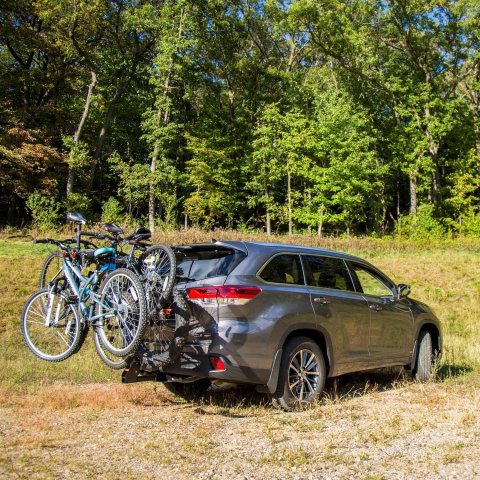 CURT Premium Hitch-Mounted Bike Racks 18064 Racks, Rack, Frame-Style Rack, Hitch Mount, 2 in. Receiver Size, 4 Capacity, Steel, Black, Each thumbnail 7