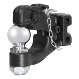 CURT Combination Ball/Pintle Hooks 45920 Pintle Hitch, Ball and Pintle Hook, Channel Mount, 13,000 lbs. GTW, 2 5/16 in. Hitch Ball Diameter, Each thumbnail 1