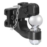 CURT Combination Ball/Pintle Hooks 45920 Pintle Hitch, Ball and Pintle Hook, Channel Mount, 13,000 lbs. GTW, 2 5/16 in. Hitch Ball Diameter, Each thumbnail 2