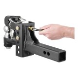 CURT Combination Ball/Pintle Hooks 45920 Pintle Hitch, Ball and Pintle Hook, Channel Mount, 13,000 lbs. GTW, 2 5/16 in. Hitch Ball Diameter, Each thumbnail 5