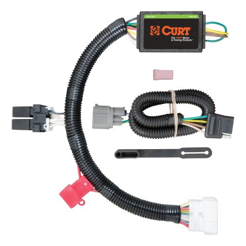 CURT Custom Wiring Connector Harnesses for 2012-2015 PILOT - 56170 Adapter, Vehicle Towing Harness, T-Connector, use on Honda®, Each