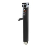 CURT Direct Weld Square Jacks 28359 Trailer Jack, Square, 5,000 lb. Capacity, 15 in. Travel, Steel, Black, Side Wind, Each thumbnail 1
