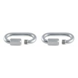 CURT Trailer Safety Chain Quick Links 82903 Chain, Links, Steel, Zinc Plated, 5/16 in. Diameter, 1,760 lb. Break Force, Pair thumbnail 2