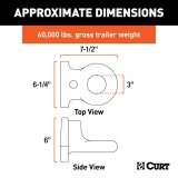Curt Manufacturing Tow Hooks and Covers 48661 Ring, SecureLatch Ring thumbnail 2
