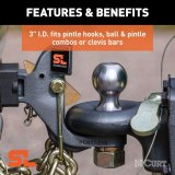 Curt Manufacturing Tow Hooks and Covers 48661 Ring, SecureLatch Ring thumbnail 4