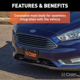 CURT Custom Tow Bar Base Plates for 2016-2018 FOCUS - 70113 Adapter Bracket, Plate, Steel, Black Powdercoated, Ford, Kit thumbnail 4
