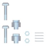 CURT Replacement Fifth Wheel Puck System Anchors 19204 Hitch Components, Anchors, Front Position Only, RAM, Kit thumbnail 1