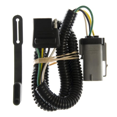 CURT Custom Wiring Connector Harnesses 55265 Vehicle Towing Harness Adapter, Trailer Harness Adapter, 4-Way Flat, Replacement Style, Ford, Each thumbnail 1