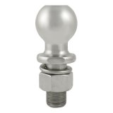 CURT Hitch Balls 40083 Ball, Stainless Steel, 2 in. Ball, 1 in. Diameter Shank, 2.125 in. Length Shank, 6,000 lbs., Each thumbnail 2