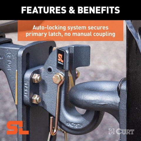 CURT SecureLatch Pintle Hooks 48505 Tow Hook, Hook thumbnail 5