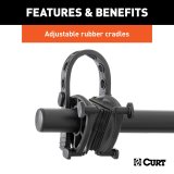 CURT Hich-Mounted Bike Racks 18021 Racks, Hitch-Mounted Rack, Frame-Style Rack, Hitch Mount, 1.25 and 2 in. Receiver Size, 2 Capacity, Steel, Back, Each thumbnail 4