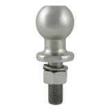 CURT Hitch Balls 40080 Ball, Stainless Steel, 1 7/8 in. Ball, 3/4 in. Diameter Shank, 2.125 in. Length Shank, 2,000 lbs., Each thumbnail 1