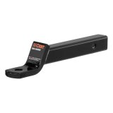 CURT Powdercoated Ball Mounts 45260 Receiver Hitch Mount, Steel, Black, 2 in. Square, 2 in. Drop, .75 in. Rise, 12.25 in. Length, Each thumbnail 1