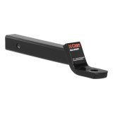 CURT Powdercoated Ball Mounts 45260 Receiver Hitch Mount, Steel, Black, 2 in. Square, 2 in. Drop, .75 in. Rise, 12.25 in. Length, Each thumbnail 2