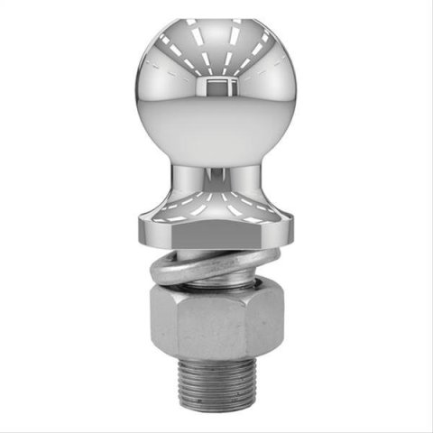 CURT Hitch Balls 40004 Ball, Chrome, 2 in. Ball, 1 in. Diameter Shank, 2.125 in. Length Shank, 6,000 lbs., Each