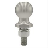 CURT Hitch Balls 40052 Ball, Stainless Steel, 2 in. Ball, 0.750 in. Diameter Shank, 2.125 in. Length Shank, 3,500 lbs., Each thumbnail 1