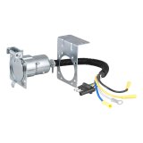 CURT Trailer Harness Adapters 57185 Vehicle Towing Adapter, Adapter, 4-Way Flat/7-Way RV Blade, Die Cast, Universal, Each thumbnail 1