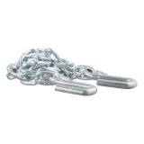 CURT Safety Chain Assemblies 80010 Chain, Steel, Zinc Plated, 2,000 lb. Break Force, 48 in. Length, S-Hook Ends, Each thumbnail 1