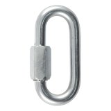 CURT Trailer Safety Chain Quick Links 82933 Chain, Link, Steel, Zinc Plated, 3/8 in. Diameter, 2,200 lb. Break Force, Each thumbnail 1