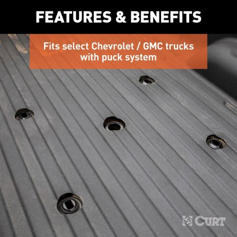 CURT A25 Fifth Wheel Trailer Hitches 16093 Hitch 2020-2020 Silverado 2500 HD 8' Bed with 5th Prep 3500 HD 8' Bed Sierra 2500 HD 8' Bed Sierra 3500 HD 8' Bed Whith Package