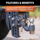 Curt Manufacturing Pintle Mounts 45950 Hook Mounting Plate, Rebellion XD Mount Attachment thumbnail 6