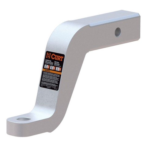 Curt Manufacturing Receiver Hitch Ball Mounts 45362 Trailer Mount, Aluminum Mount (2" Shank, 8,000 lbs, 6" Drop, 8-1/2" Long)