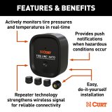 CURT Tire Linc Pressure Monitoring Systems 57009 System, TPMS, OneControl® App., Repeater, 4 Sensors, Kit thumbnail 3
