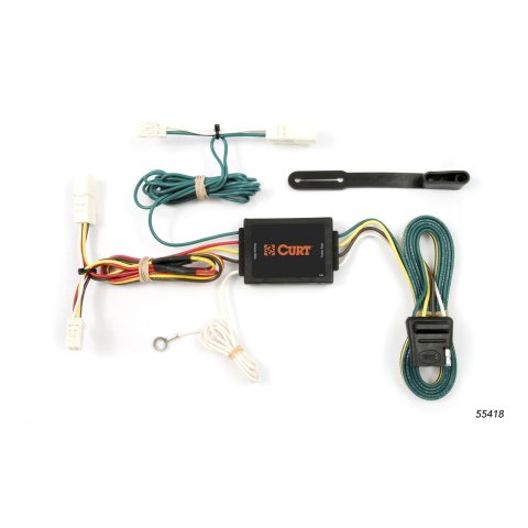 CURT Custom Wiring Connector Harnesses for 1998-2003 SIENNA - 55418 Vehicle Towing Harness Adapter, T-Connector, 3-Wire System, Converter, Toyota, Each