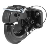 CURT Forged Pintle Hooks 48210 Hitch, Hook, Plate Mount, 20,000 lbs. GTW, 4,000 lbs. Vertical Load Rating, Steel, Black, Each thumbnail 3