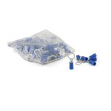 CURT Insulated Ring Terminals 59525 Wiring Connectors, Terminals, 5/16 in. Stud Style, 14 To 16-gauge, Blue, Set of 100 thumbnail 2