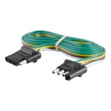 Curt Manufacturing Trailer Wiring Harnesses 58051 Harness Extension, 4-way Flat Male To 4-way Flat Female, 72 in. Length, Each thumbnail 1