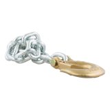 CURT Safety Chain Assemblies 80315 Chain, Steel, Zinc Plated, 16,200 lb. Break Force, 35 in. Length, Clevis Hook Ends, Each thumbnail 1