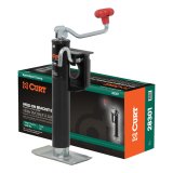 CURT Bracket Mount Swivel Jacks 28301 Trailer Jack, Mount, 2,000 lb. Capacity, 10 in. Travel, Steel, Painted, Top Wind, Each thumbnail 3