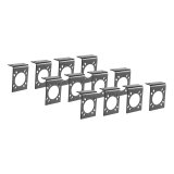 CURT Trailer Wire Connector Brackets 57205 Mounting Bracket, 7-pole RV Socket, Steel, Black, Set of 12 thumbnail 2