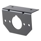 CURT Trailer Wire Connector Brackets 57208 Mounting Bracket, 4, 5, 6 Round Socket, Steel, Black, Each thumbnail 1