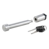 CURT Receiver Locks 23519 Hitch Lock, Stainless Steel, Natural, Keys, 0.625 in. Hole Size, Each thumbnail 1