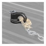 CURT Safety Chain Anchors 60691 Bracket, Steel, Black Powdercoated, Twist-lock, Chevy, GMC, Nissan, Ford, Pair thumbnail 2