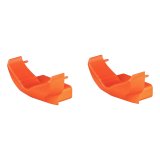 CURT Bike Rack End Caps 19267 Accessories, Caps, Plastic, Orange, Pair thumbnail 1