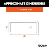 Curt Manufacturing Trailer Hitch Receiver Tubing 49517 Raw thumbnail 2