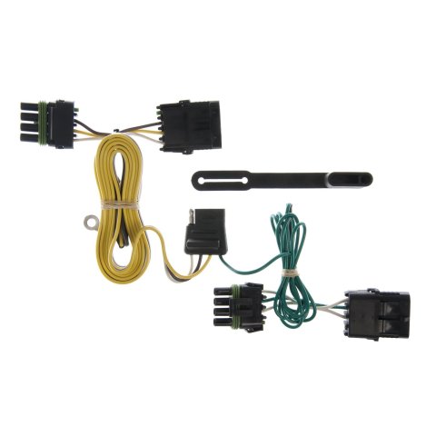 CURT Custom Wiring Connector Harnesses for 1991-1997 WRANGLER - 55356 Vehicle Towing Harness Adapter, T-Connector, 2-Wire System, Jeep, Each thumbnail 1